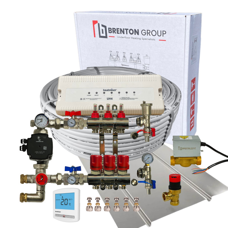 Single Zone - Heat Emission Plate Underfloor Heating Kit (Pipes @ 200cc) Single Zone - Heat Emission Plate Underfloor Heating Kit (Pipes @ 200cc)