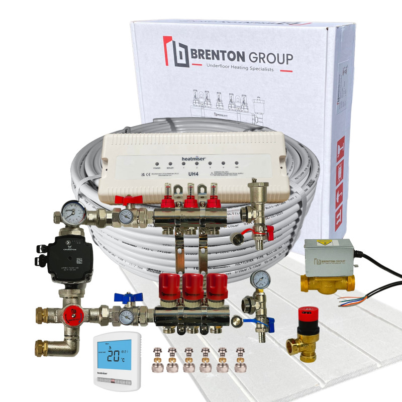 Three Zones - Overlay Heavy Board Underfloor Heating Kit (Pipes @ 150cc) Three Zones - Overlay Heavy Board Underfloor Heating Kit (Pipes @ 150cc)