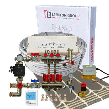 Single Zone - Overlay XPS Cement Coated Board Underfloor Heating Kit (Pipes @ 150cc) Single Zone - Overlay XPS Cement Coated Board Underfloor Heating Kit (Pipes @ 150cc)