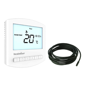 Heatmiser Slimline thermostat v4 with Floor Probe