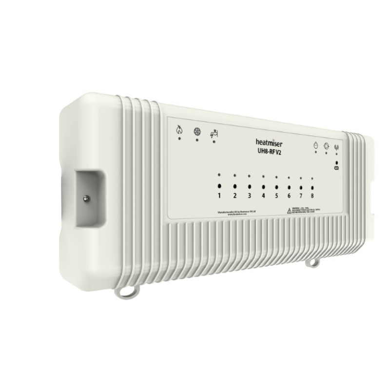 Heatmiser UH8-RF - 8 Zone Wireless Controller / Receiver